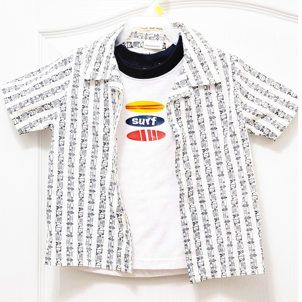 ``K25607 Kid Connection  Surf Shirt & Tee